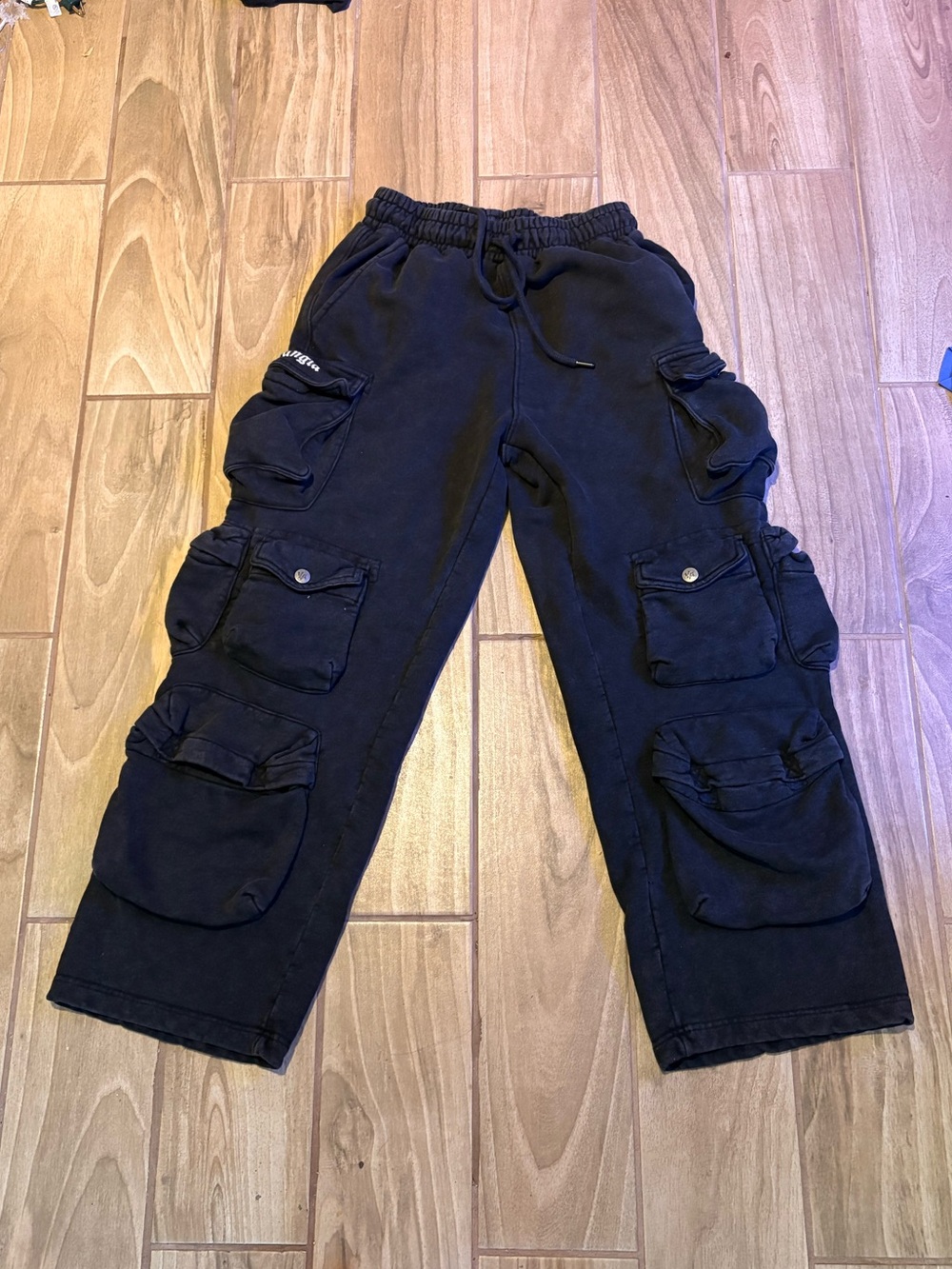 YoungLA Black Hella Pockets Sweats
